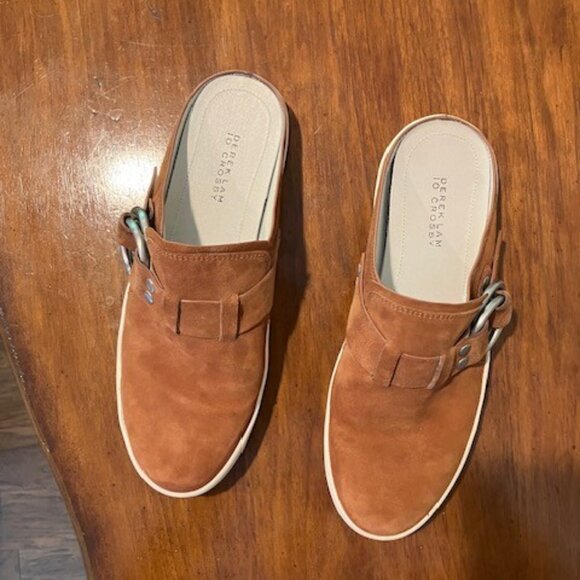 10 CROSBY DEREK LAM Leneya Rust Suede Mule Sneaker - Women's Size 9M - Picture 3 of 6